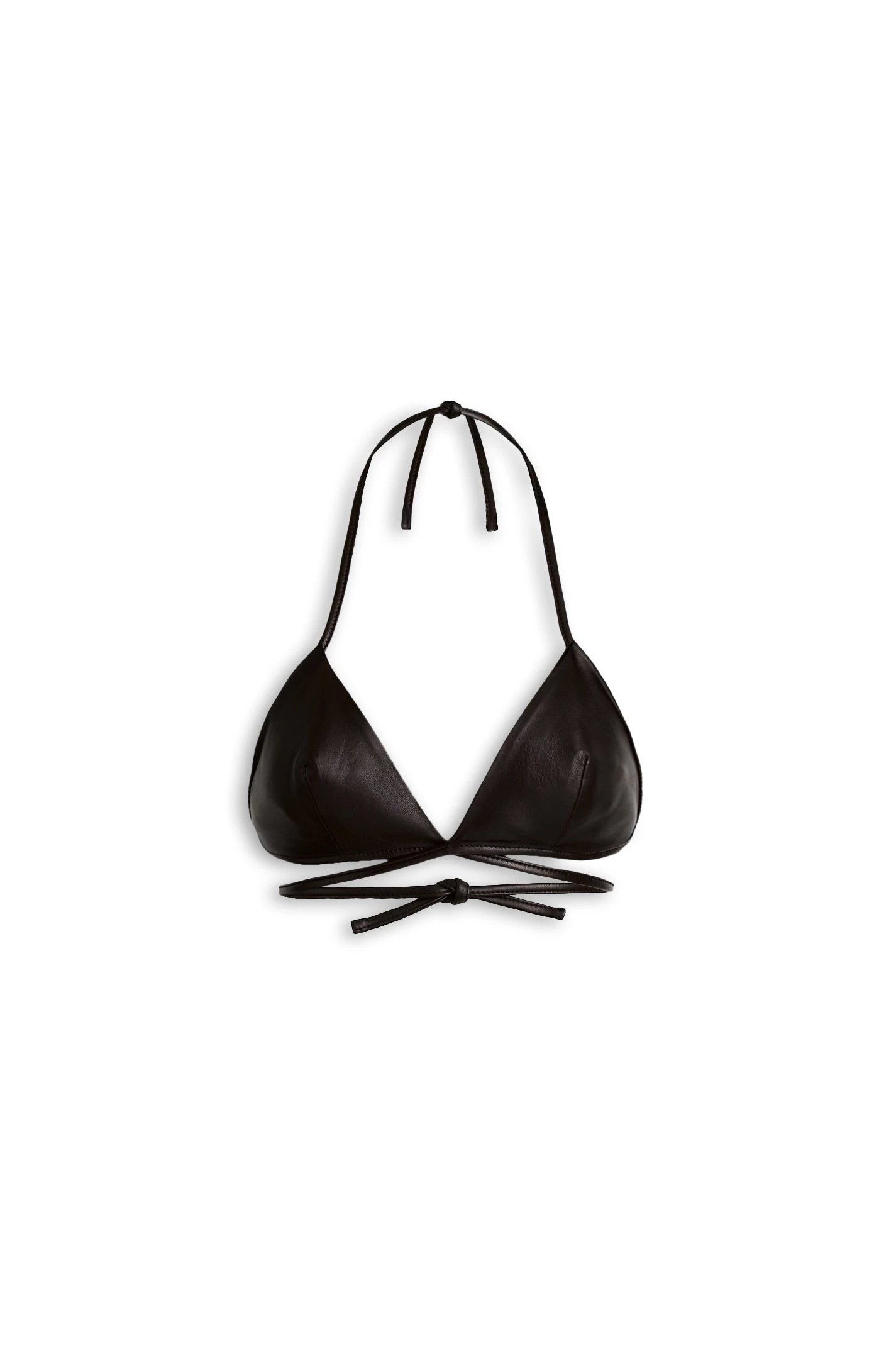 Scanlan Theodore Leather Bra in Dark Chocolate at Luxury Shoes Scanlan Theodore Leather Bra in Dark Chocolate