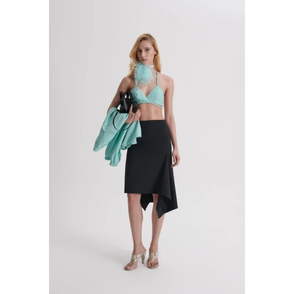 Scanlan Theodore Leather Bra in Opal