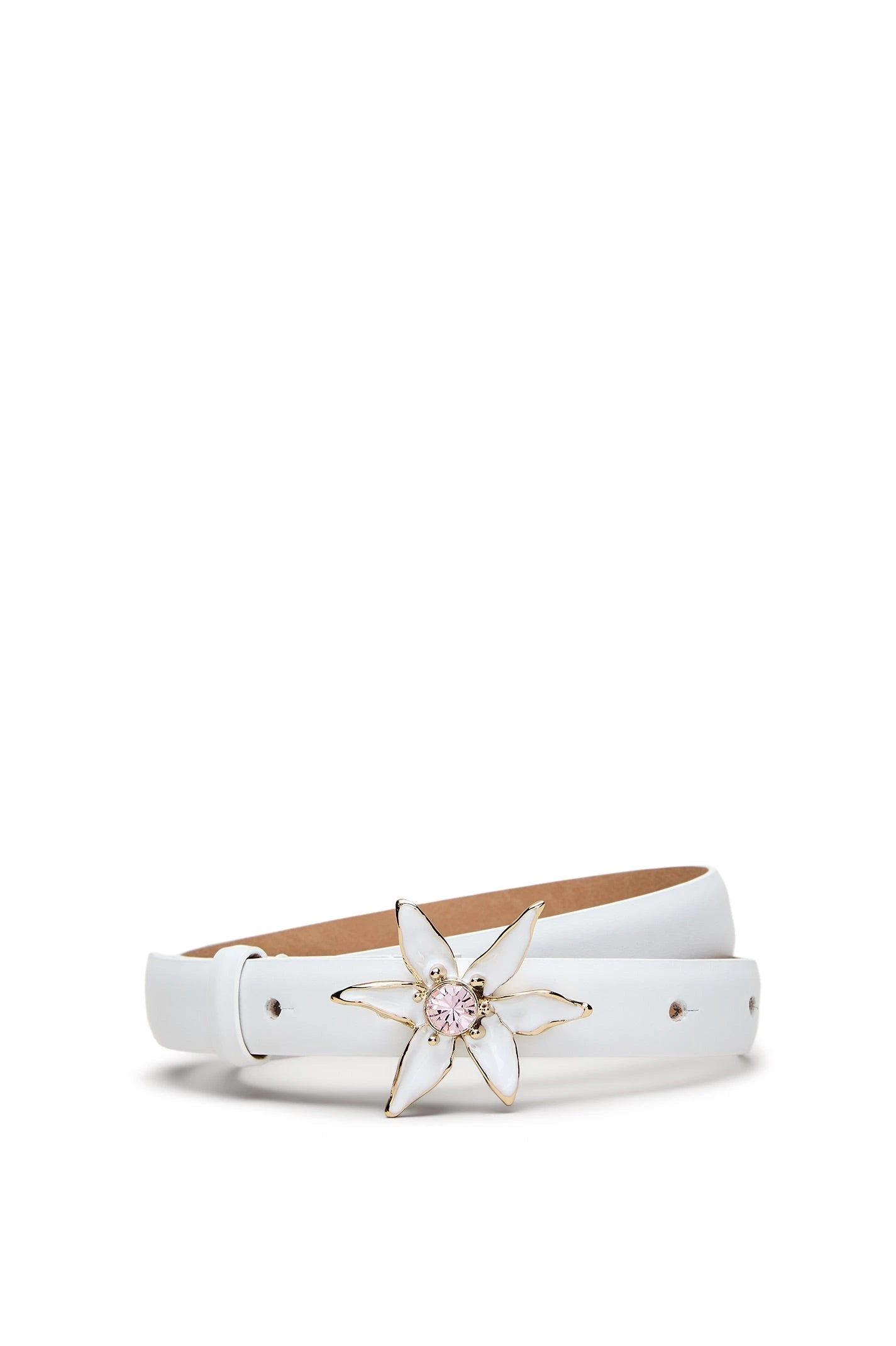 Scanlan Theodore Lily Belt 2 cm in Bianco Scanlan Theodore Lily Belt 2 cm in Bianco | Belts | Luxury Shoes