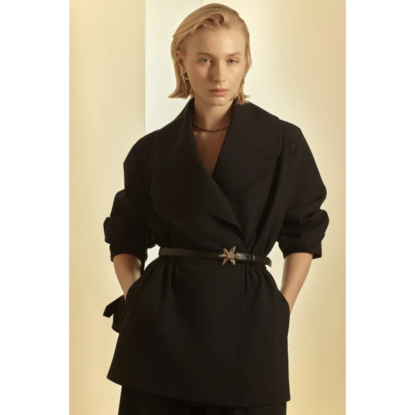 Scanlan Theodore Lily Belt 2 cm in Black | Belts | Luxury Shoes 