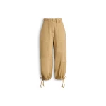 Scanlan Theodore Linen Cotton Cropped Cargo in Sandstone | Pants | Luxury Shoes 