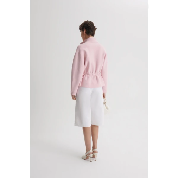 Scanlan Theodore Linen Cotton Drape Leg Short in White | Shorts | Luxury Shoes 