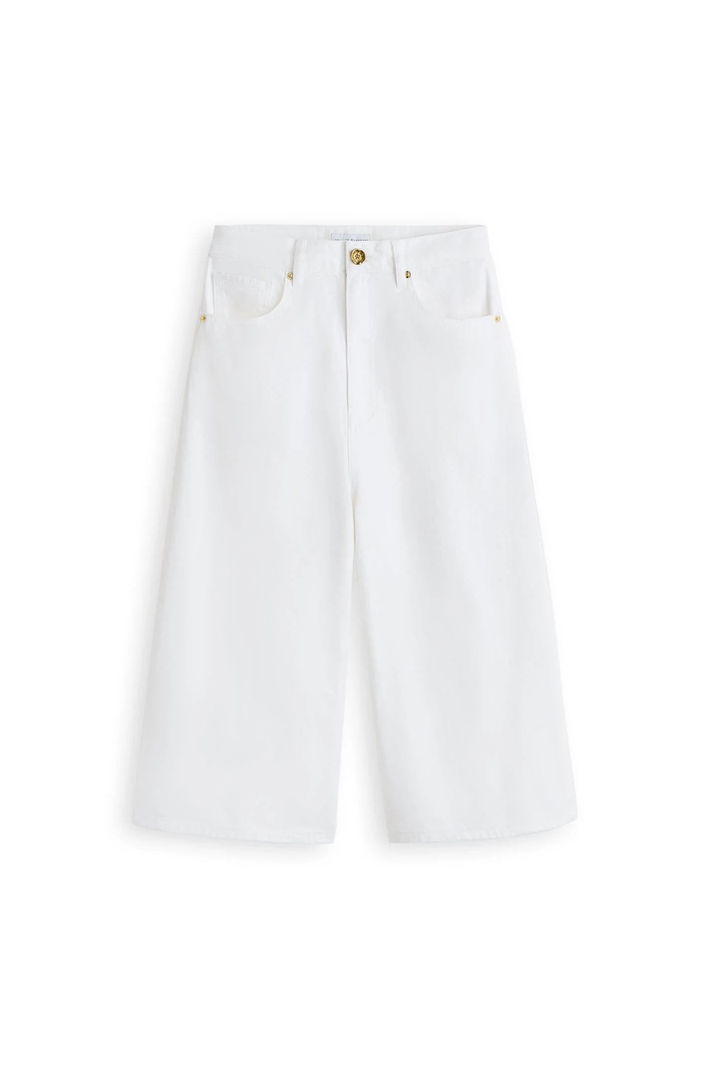 Scanlan Theodore Linen Cotton Drape Leg Short in White Scanlan Theodore Linen Cotton Drape Leg Short in White | Shorts | Luxury Shoes