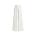 Scanlan Theodore Linen Pleat Tie Trouser in Off White | Pants | Luxury Shoes 