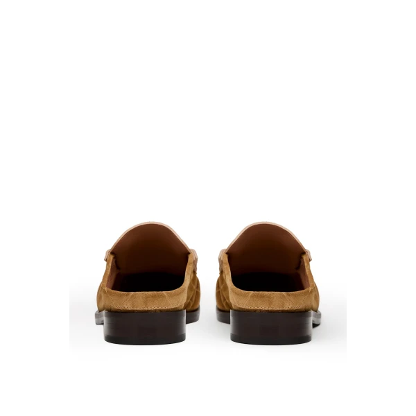 Scanlan Theodore Loafer Mule 3 in Camel | Mules | Luxury Shoes 