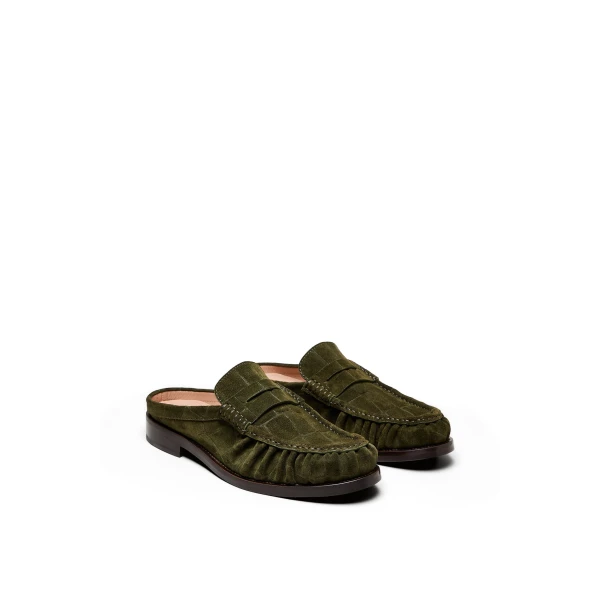 Scanlan Theodore Loafer Mule 3 in Jungle | Mules | Luxury Shoes 