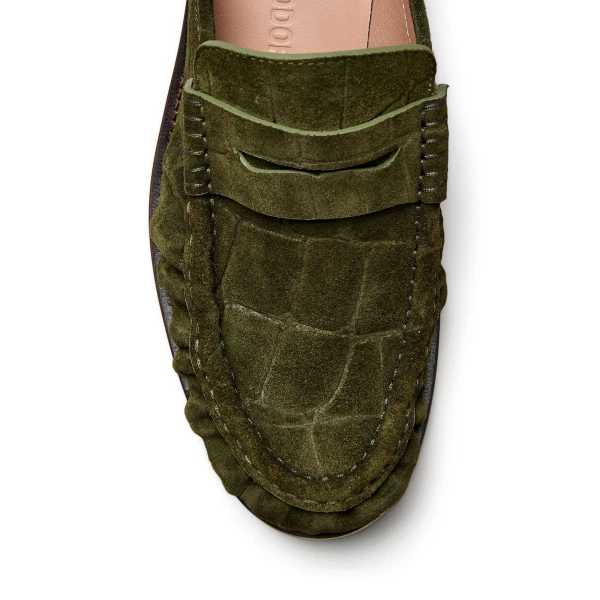 Scanlan Theodore Loafer Mule 3 in Jungle | Mules | Luxury Shoes 