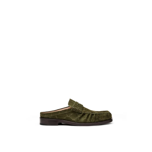 Scanlan Theodore Loafer Mule 3 in Jungle | Mules | Luxury Shoes 
