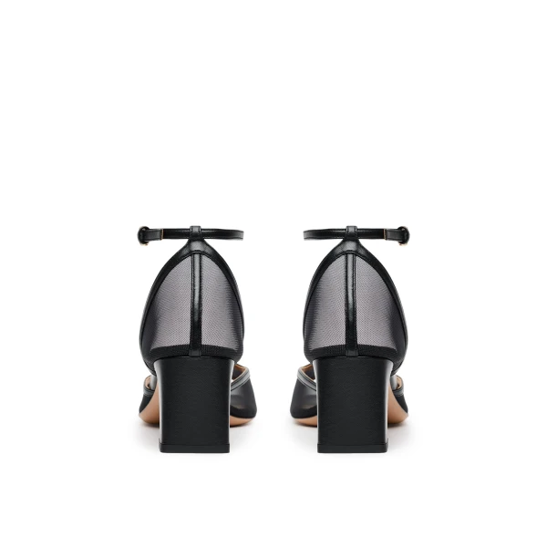 Scanlan Theodore Mesh Sandal 6 in Black | Sandals | Luxury Shoes 