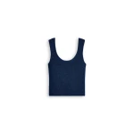 Scanlan Theodore Metallic Knit Singlet in Marine