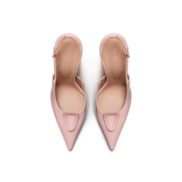 Scanlan Theodore Mini Triangle Slingback 9.5 in Rosa | Heels | Luxury Shoes 