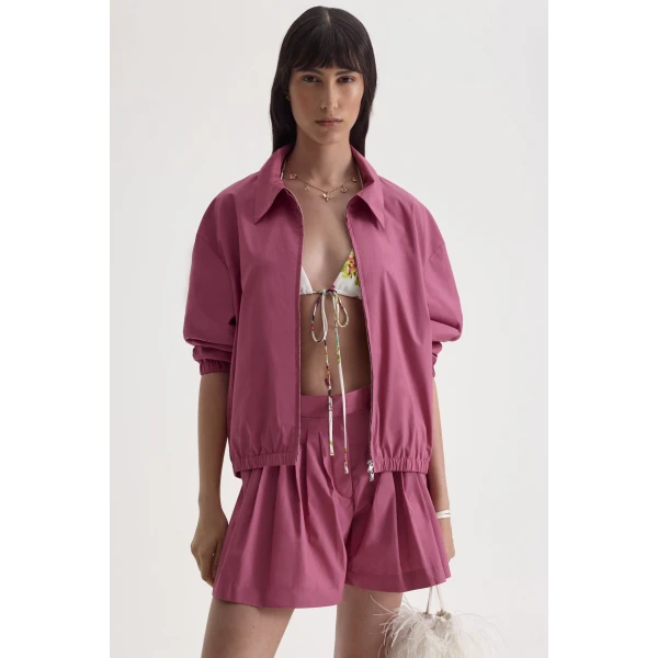 Scanlan Theodore Parachute Cotton Bomber in Crimson