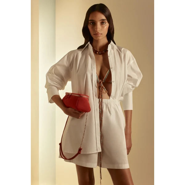 Scanlan Theodore Parachute Cotton Shirt in White