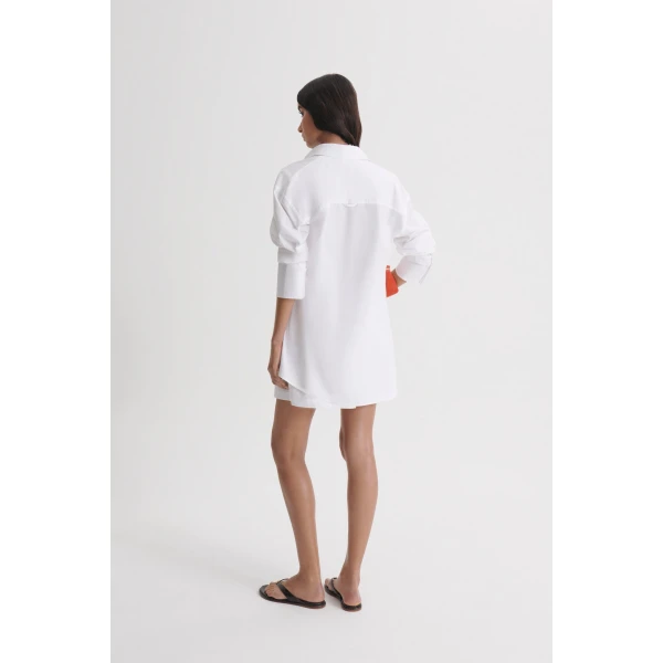 Scanlan Theodore Parachute Cotton Shirt in White