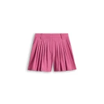 Scanlan Theodore Parachute Pleat Short in Crimson
