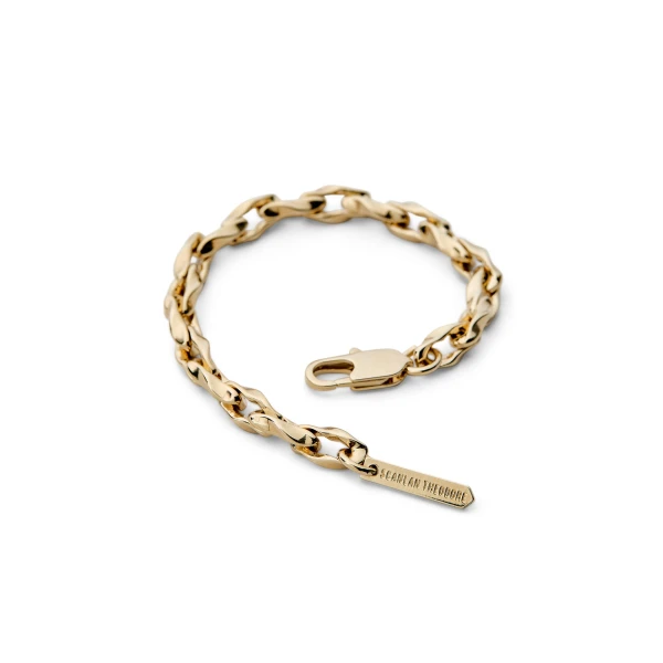 Scanlan Theodore Petra Chain Bracelet in Light Gold | Bracelets | Luxury Shoes 