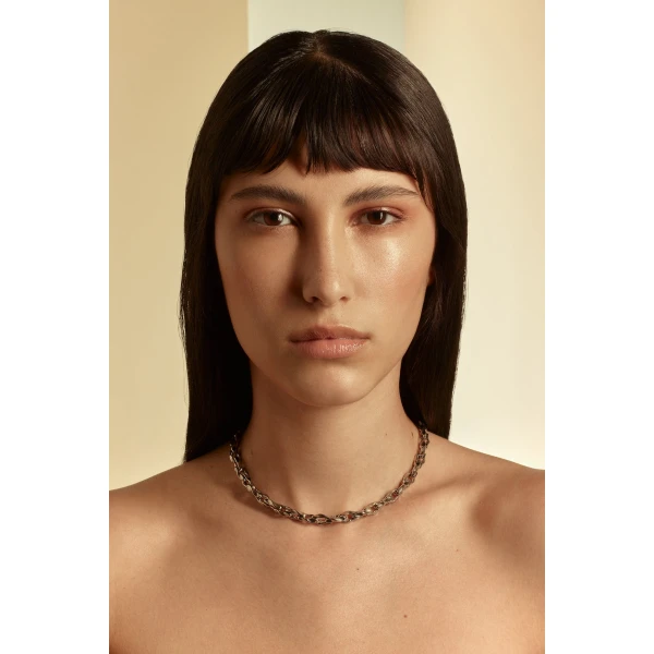 Scanlan Theodore Petra Chain Choker in Silver | Necklace | Luxury Shoes 