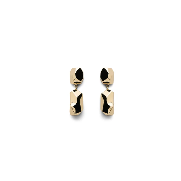 Petra Drop Earrings in Light Gold