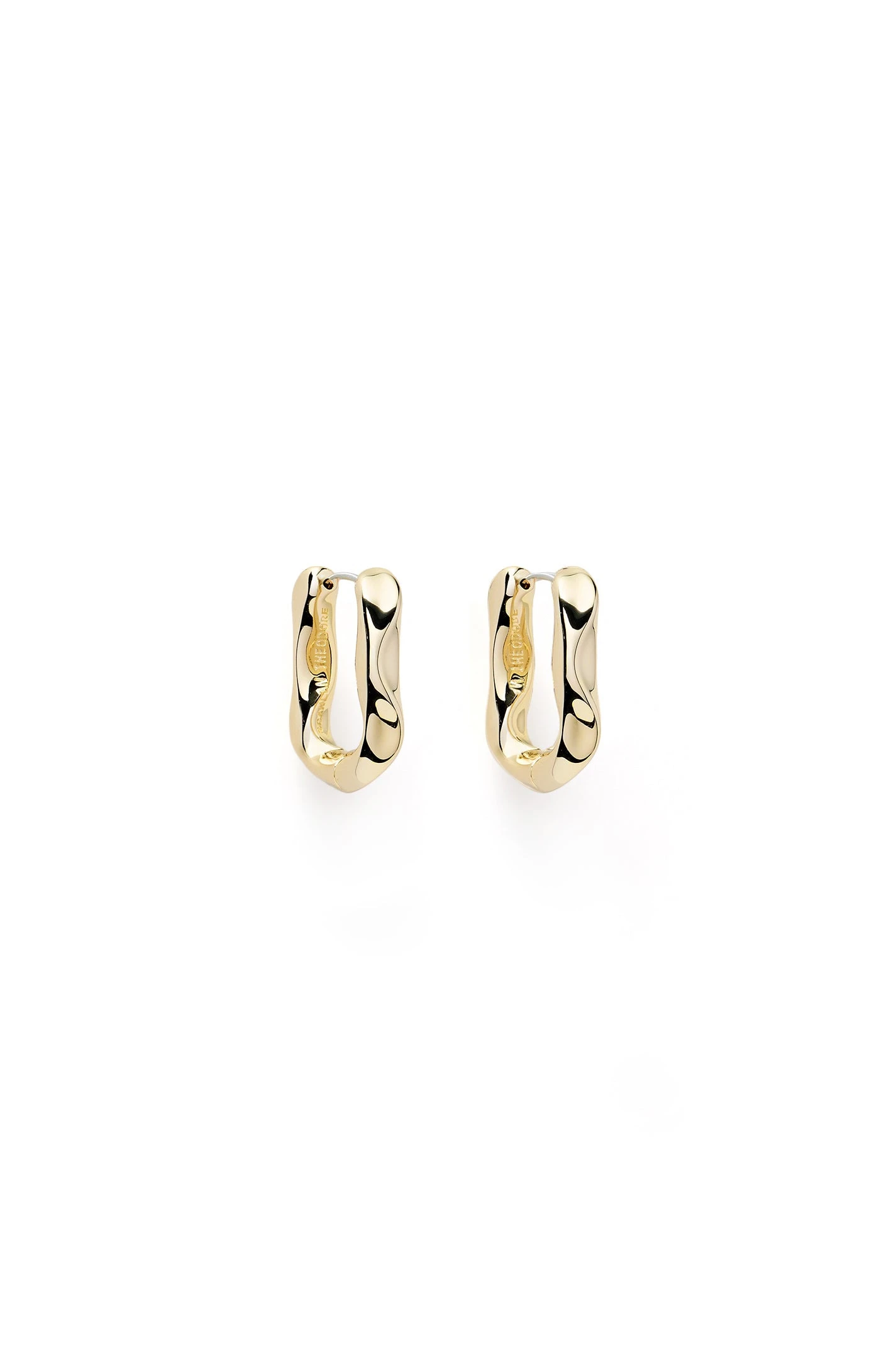 Scanlan Theodore Petra Huggie Hoops in Light Gold Scanlan Theodore Petra Huggie Hoops in Light Gold | Earrings | Luxury Shoes