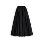 Scanlan Theodore Polished Voile Bubble Skirt in Black | Skirts | Luxury Shoes 