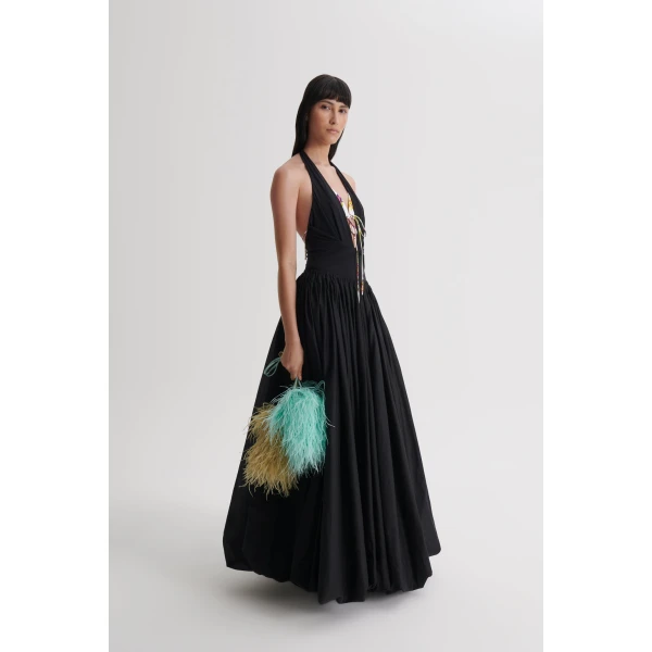 Scanlan Theodore Polished Voile Bubble Skirt in Black | Skirts | Luxury Shoes 