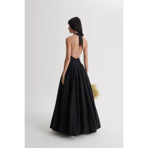 Scanlan Theodore Polished Voile Bubble Skirt in Black | Skirts | Luxury Shoes 