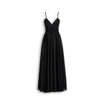 Scanlan Theodore Polished Voile Dress in Black | Maxi Dresses | Luxury Shoes 