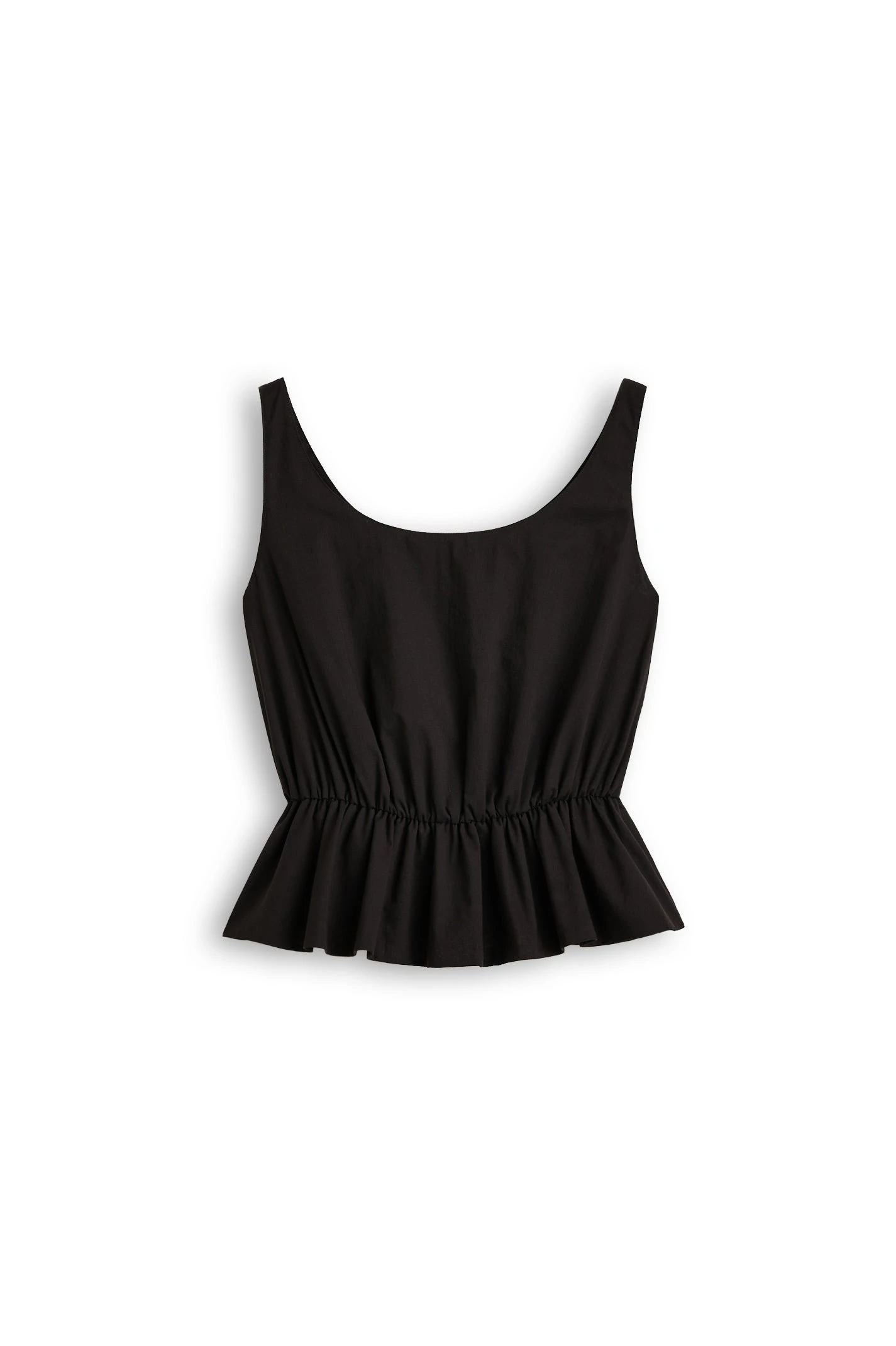 Scanlan Theodore Polished Voile Peplum Top in Black Scanlan Theodore Polished Voile Peplum Top in Black | Tops | Luxury Shoes