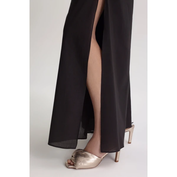 Scanlan Theodore Polished Voile Trouser in Black | Pants | Luxury Shoes 