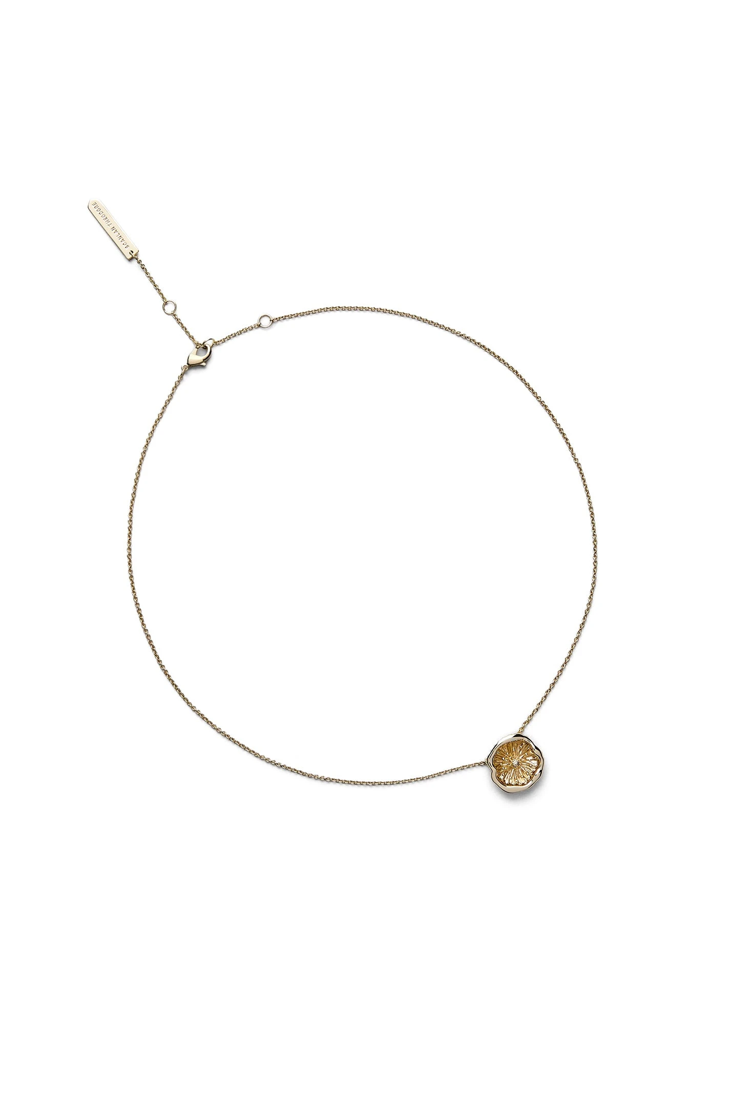 Scanlan Theodore Poppy Pendant Necklace in Light Gold Scanlan Theodore Poppy Pendant Necklace in Light Gold | Necklace | Luxury Shoes