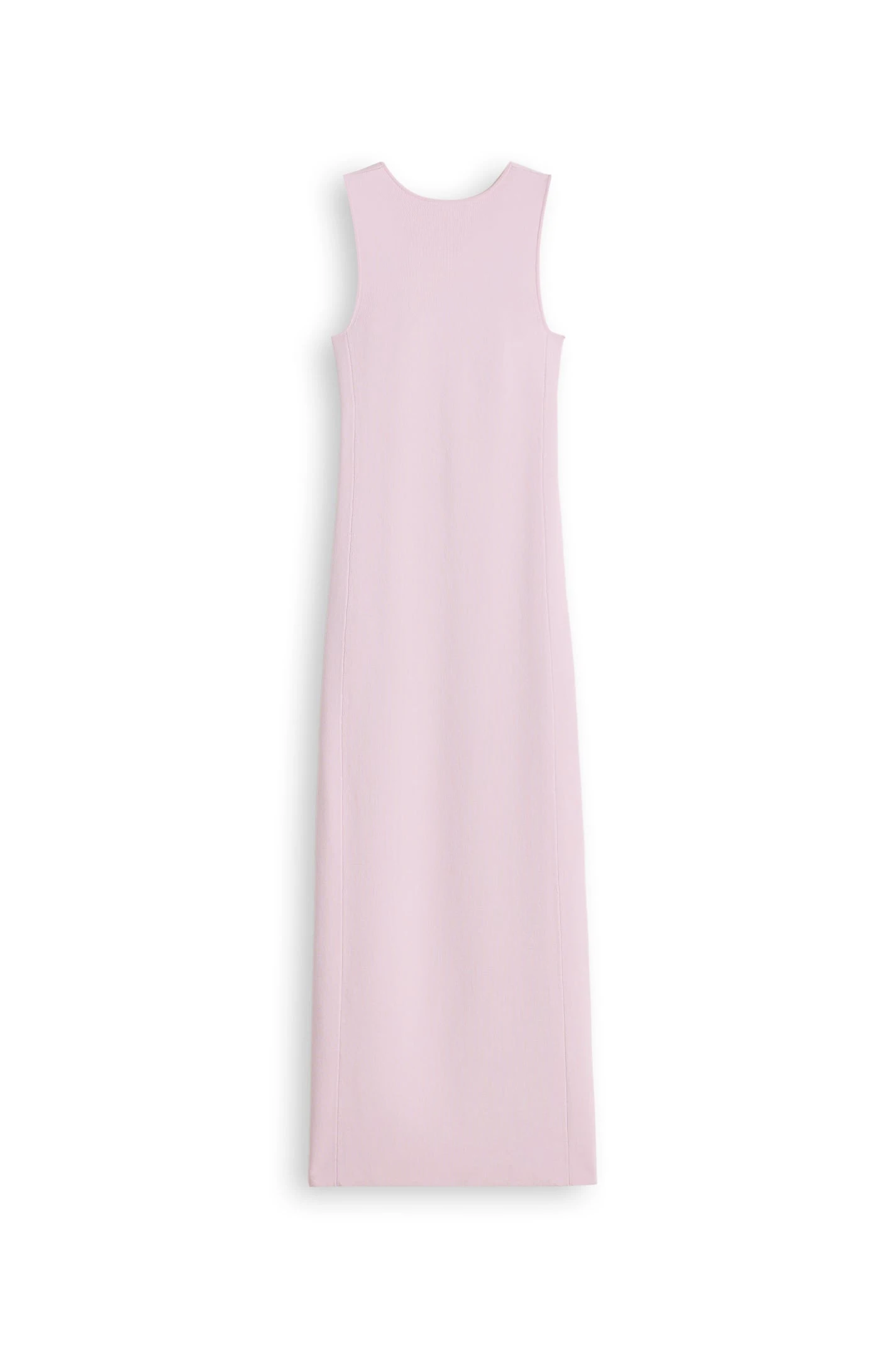 Scanlan Theodore Rib Crew Neck Dress in Soft Pink Scanlan Theodore Rib Crew Neck Dress in Soft Pink | Maxi Dresses | Luxury Shoes