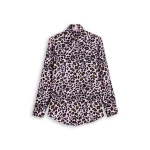 Scanlan Theodore Silk Animal Print Shirt in Pink | Tops | Luxury Shoes 