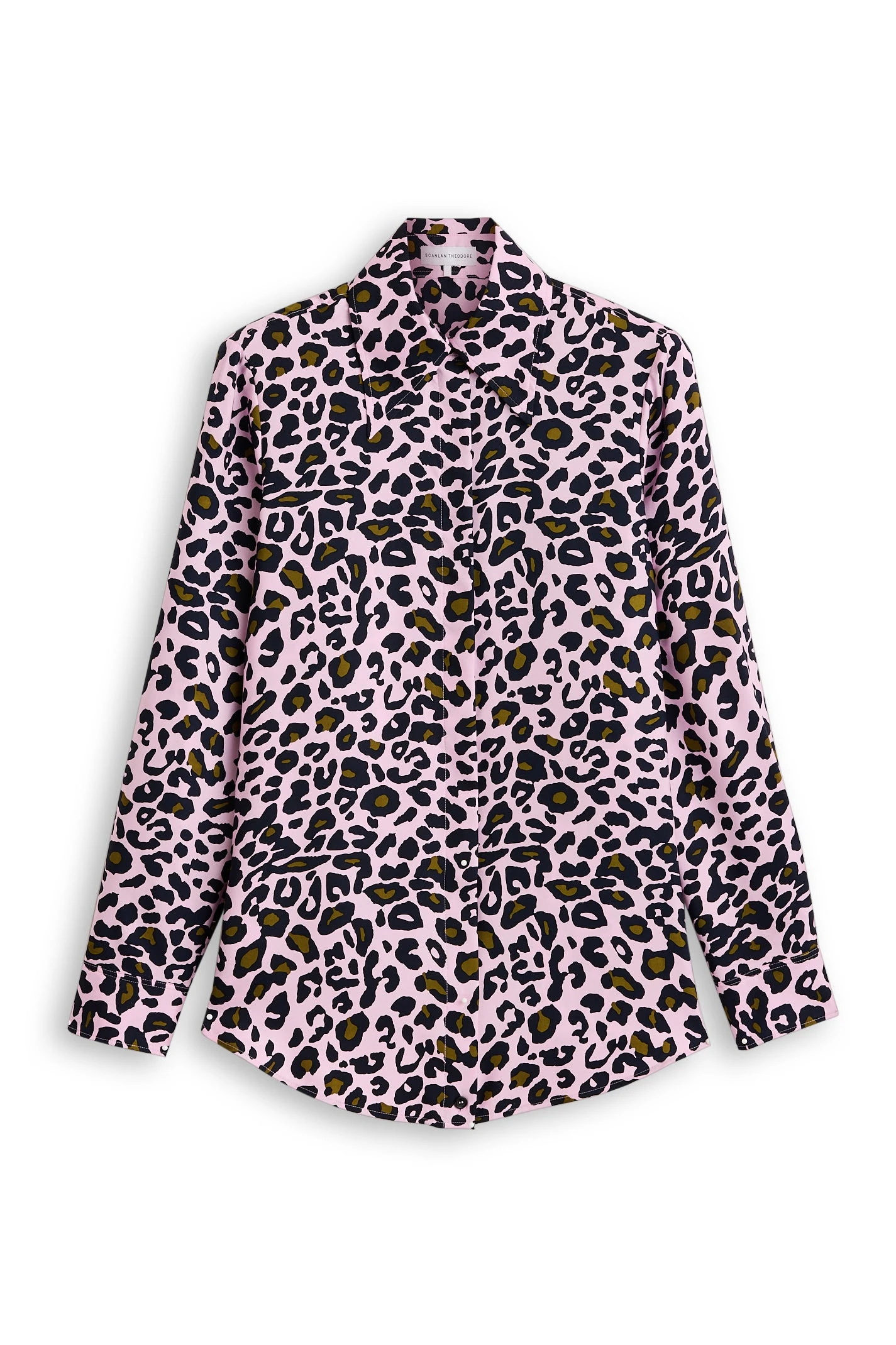 Scanlan Theodore Silk Animal Print Shirt in Pink Scanlan Theodore Silk Animal Print Shirt in Pink | Tops | Luxury Shoes