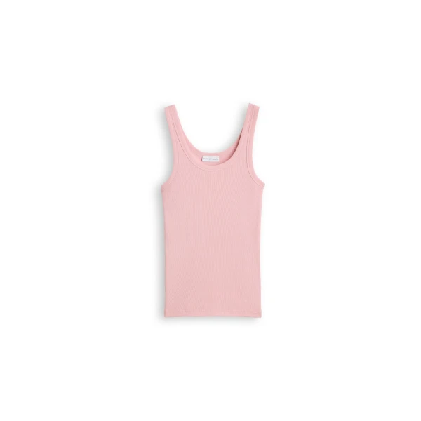 Silk Cotton Singlet in Pink