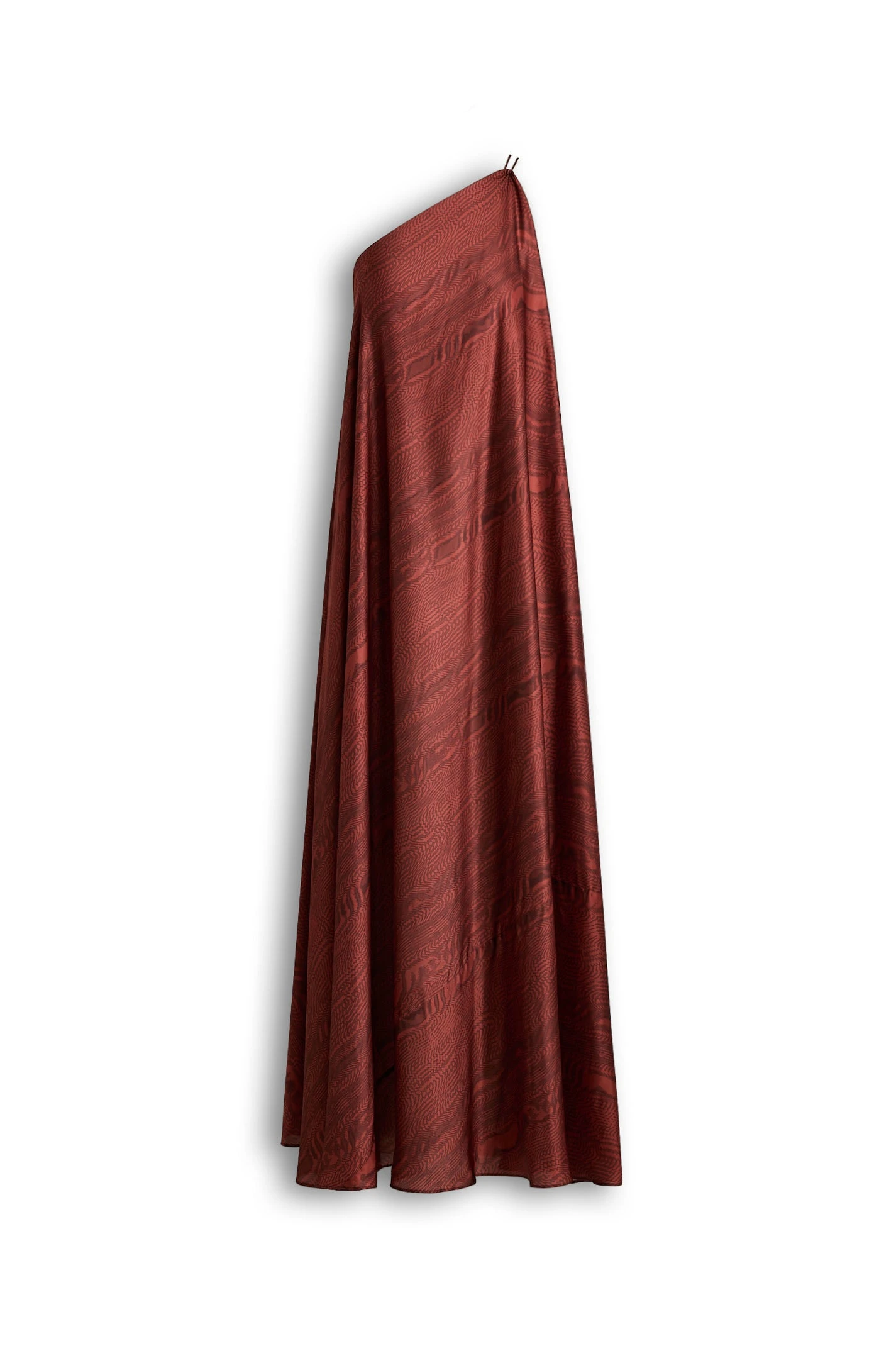 Scanlan Theodore Silk Desert One Shoulder Gown in Chocolate Scanlan Theodore Silk Desert One Shoulder Gown in Chocolate | Evening Gowns | Luxury Shoes