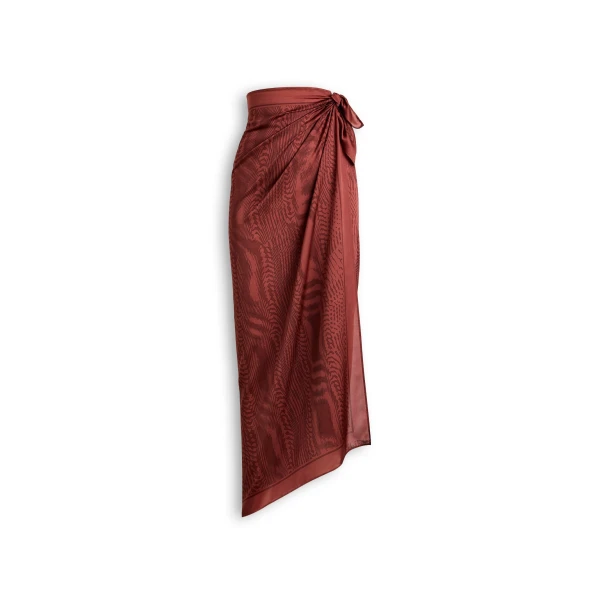 Silk Desert Scarf in Chocolate