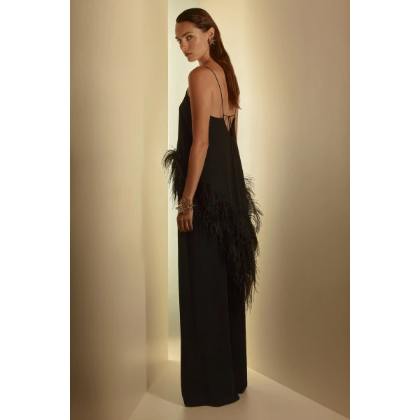Scanlan Theodore Silk Georgette Soft Trouser in Black | Pants | Luxury Shoes 