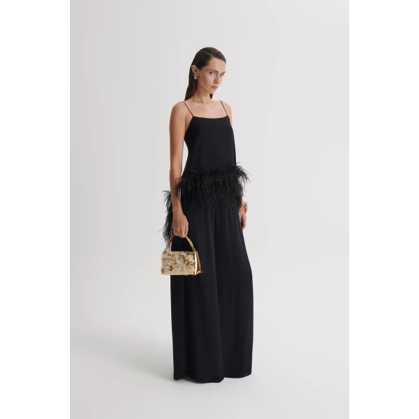 Scanlan Theodore Silk Georgette Soft Trouser in Black | Pants | Luxury Shoes 