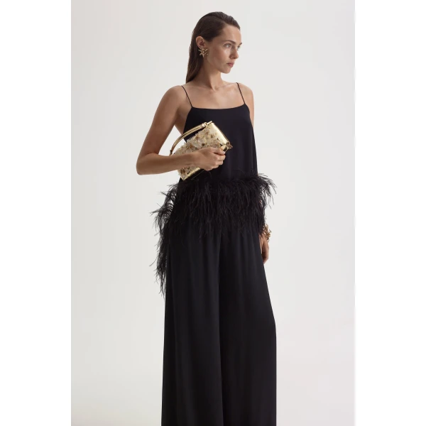 Scanlan Theodore Silk Georgette Soft Trouser in Black | Pants | Luxury Shoes 