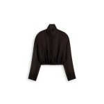 Scanlan Theodore Silk Organza Bomber in Bitter Chocolate | Jackets | Luxury Shoes 