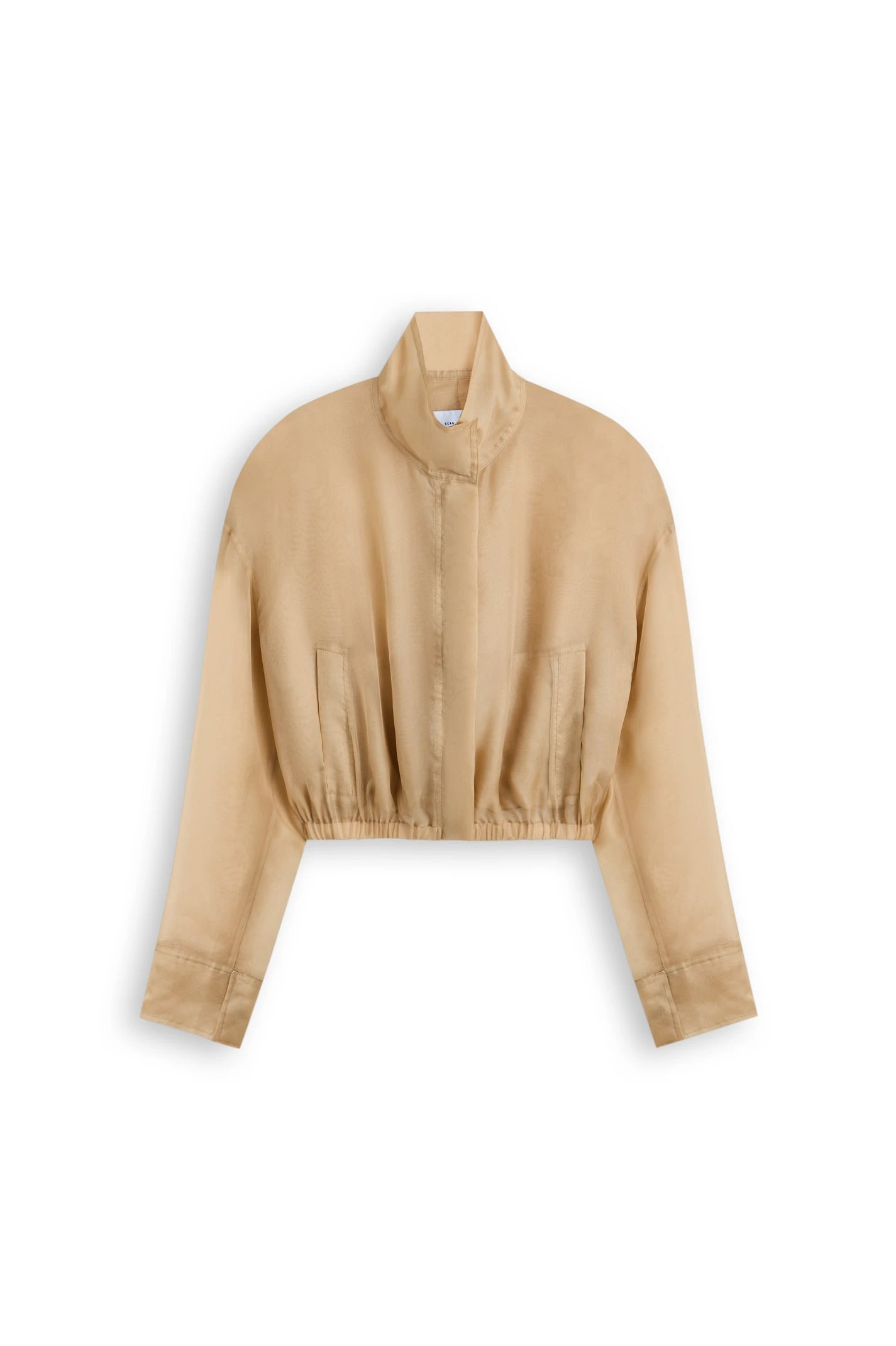 Scanlan Theodore Silk Organza Bomber in Champagne Scanlan Theodore Silk Organza Bomber in Champagne | Jackets | Luxury Shoes