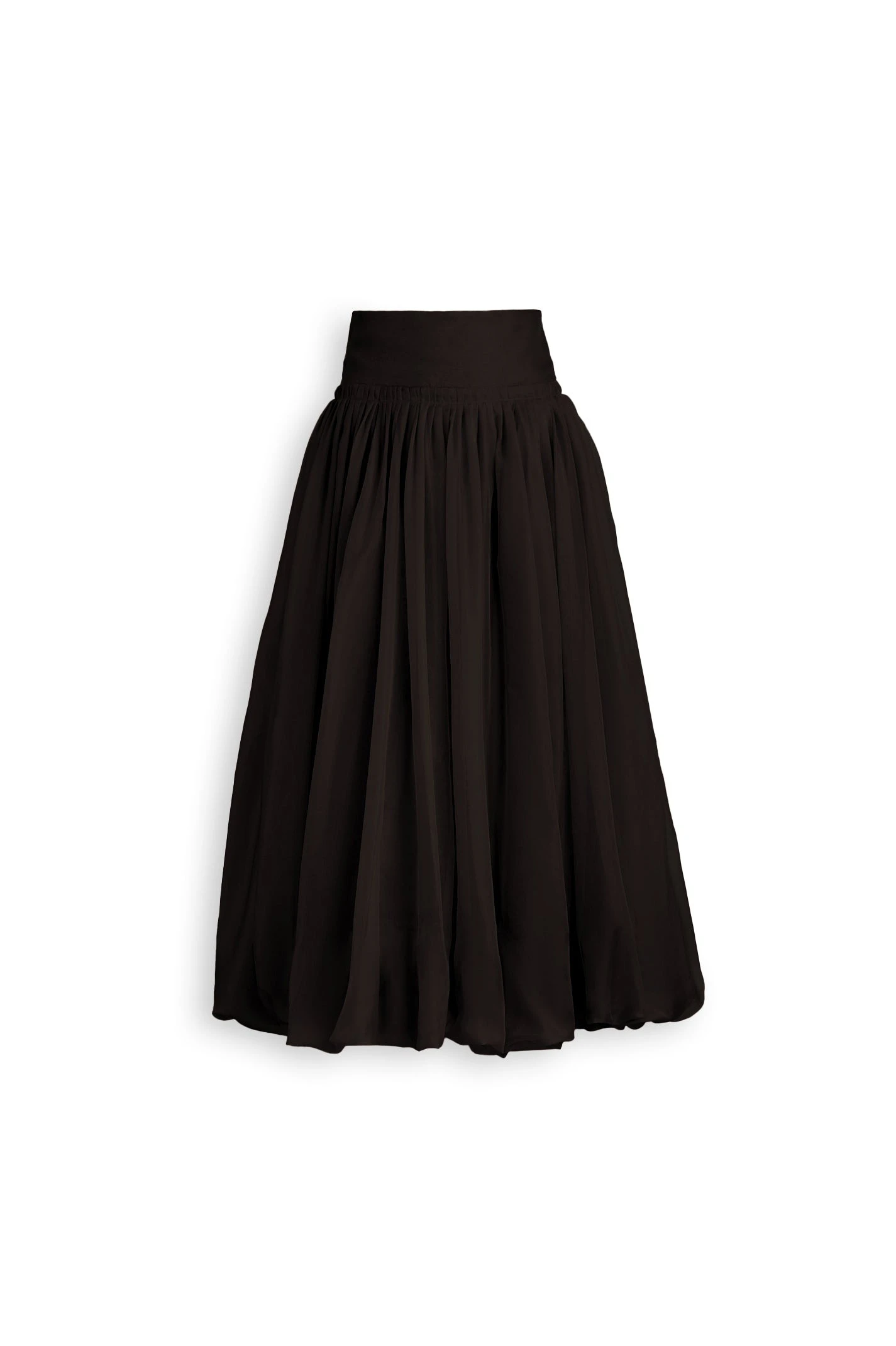 Scanlan Theodore Silk Organza Bubble Skirt in Bitter Chocolate Scanlan Theodore Silk Organza Bubble Skirt in Bitter Chocolate | Skirts | Luxury Shoes
