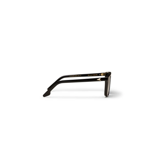 Scanlan Theodore Slim Aviator Sunglasses in Black | Sunglasses | Luxury Shoes 