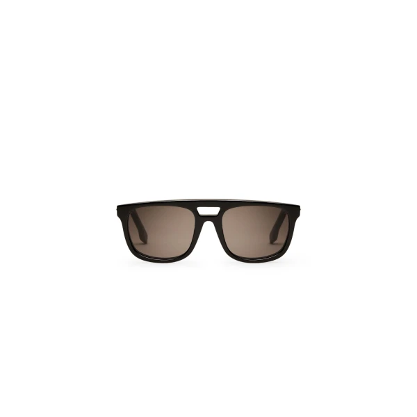 Scanlan Theodore Slim Aviator Sunglasses in Black | Sunglasses | Luxury Shoes 