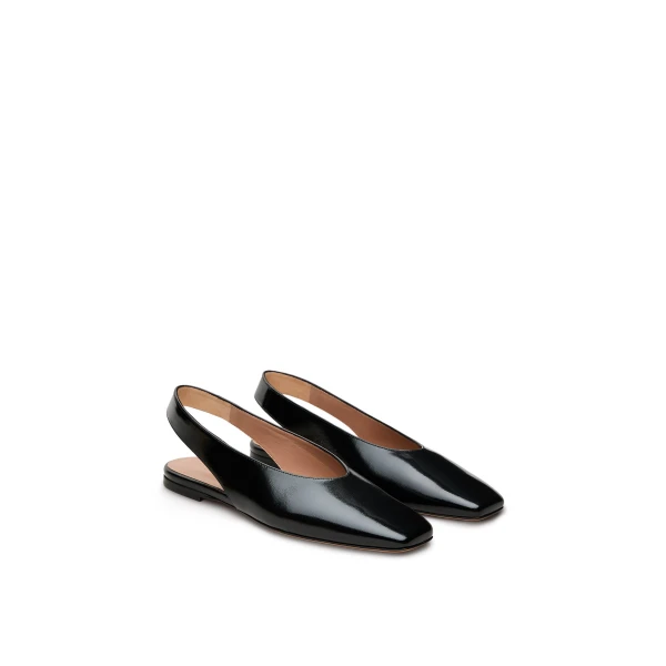 Scanlan Theodore Slingback Ballet Flat in Black | Flats | Luxury Shoes 