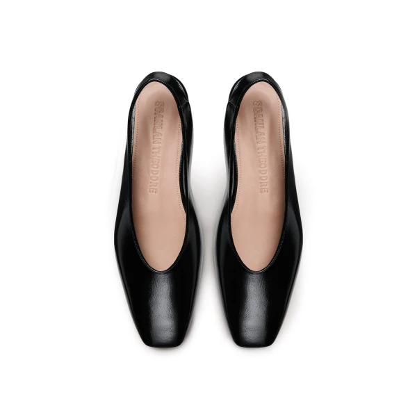 Scanlan Theodore Slingback Ballet Flat in Black | Flats | Luxury Shoes 