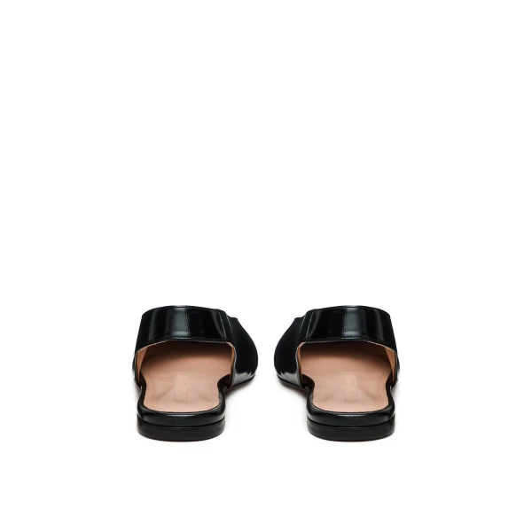 Scanlan Theodore Slingback Ballet Flat in Black | Flats | Luxury Shoes 
