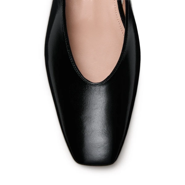 Scanlan Theodore Slingback Ballet Flat in Black | Flats | Luxury Shoes 
