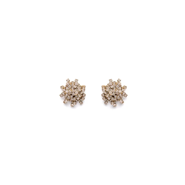 Scanlan Theodore Small Cascade Studs in Gold Quartz