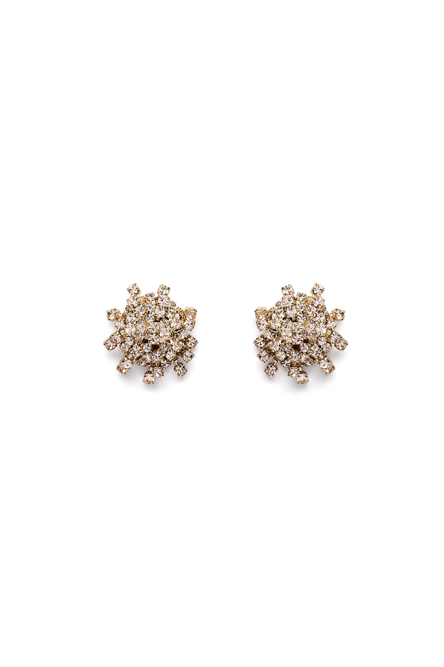 Scanlan Theodore Small Cascade Studs in Gold Quartz at Luxury Shoes Scanlan Theodore Small Cascade Studs in Gold Quartz
